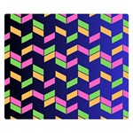 Background Pattern Geometric Pink Yellow Green Two Sides Premium Plush Fleece Blanket (Kids Size) 50 x40  Blanket Front