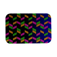 Background Pattern Geometric Pink Yellow Green Open Lid Metal Box (silver)   by Maspions