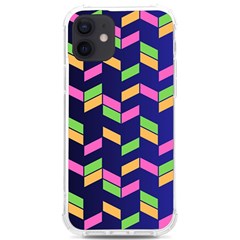 Background Pattern Geometric Pink Yellow Green Iphone 12/12 Pro Tpu Uv Print Case