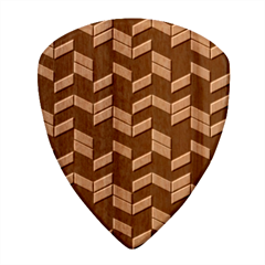 Background Pattern Geometric Pink Yellow Green Wood Guitar Pick (set Of 10)