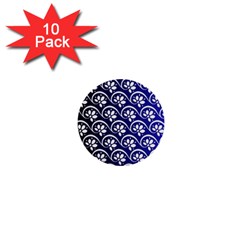 Pattern Floral Flowers Leaves Botanical 1  Mini Buttons (10 Pack) 