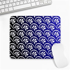 Pattern Floral Flowers Leaves Botanical Large Mousepad