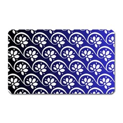 Pattern Floral Flowers Leaves Botanical Magnet (rectangular)