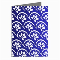 Pattern Floral Flowers Leaves Botanical Greeting Card by Maspions