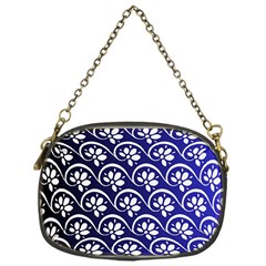 Pattern Floral Flowers Leaves Botanical Chain Purse (one Side)