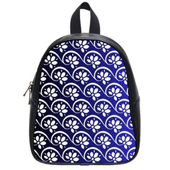 Pattern Floral Flowers Leaves Botanical School Bag (small)