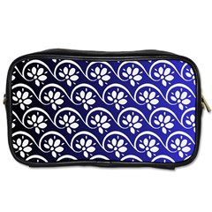 Pattern Floral Flowers Leaves Botanical Toiletries Bag (one Side) by Maspions