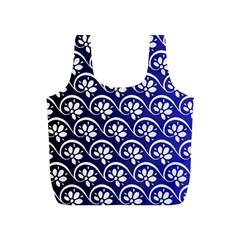 Pattern Floral Flowers Leaves Botanical Full Print Recycle Bag (s)