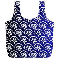 Pattern Floral Flowers Leaves Botanical Full Print Recycle Bag (xl)