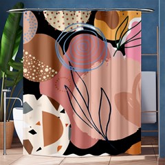 Abstract Boho Bohemian Style Retro Vintage Shower Curtain 60  X 72  (medium)  by Proyonanggan