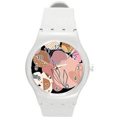 Abstract Boho Bohemian Style Retro Vintage Round Plastic Sport Watch (m) by Proyonanggan