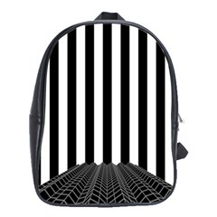 Stripes Geometric Pattern Digital Art Art Abstract Abstract Art School Bag (large) by Proyonanggan