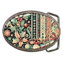 Winter Snow Holidays Belt Buckles