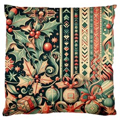 Winter Snow Holidays Large Cushion Case (one Side) by Bedest