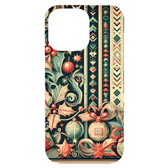 Winter Snow Holidays Iphone 14 Pro Max Black Uv Print Case by Bedest