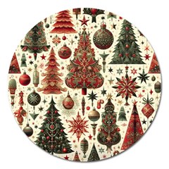 Christmas Decoration Magnet 5  (round) by Bedest