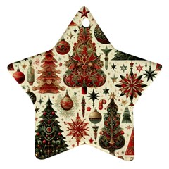 Christmas Decoration Star Ornament (two Sides) by Bedest