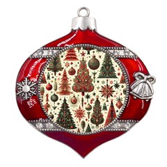 Christmas Decoration Metal Snowflake And Bell Red Ornament by Bedest