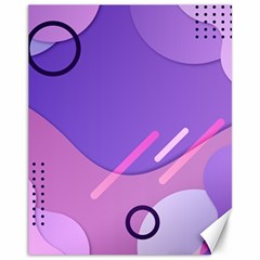 Colorful Labstract Wallpaper Theme Canvas 11  X 14  by Apen