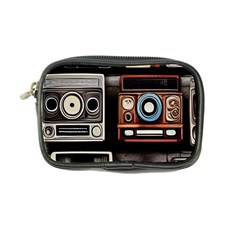 Retro Cameras Old Vintage Antique Technology Wallpaper Retrospective Coin Purse by Grandong