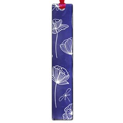 Pattern Floral Leaves Botanical White Flowers Large Book Marks