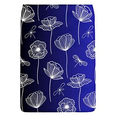 Pattern Floral Leaves Botanical White Flowers Removable Flap Cover (s)