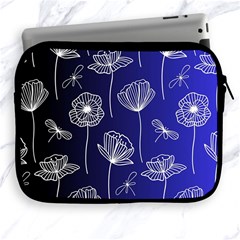 Pattern Floral Leaves Botanical White Flowers Apple Ipad 2/3/4 Zipper Cases by Maspions