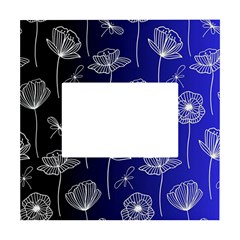 Pattern Floral Leaves Botanical White Flowers White Box Photo Frame 4  X 6  by Maspions