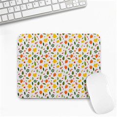 Background Pattern Flowers Leaves Autumn Fall Colorful Leaves Foliage Small Mousepad by Maspions