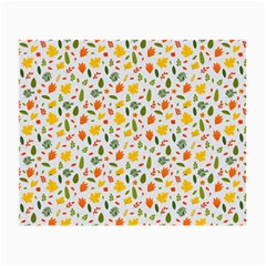 Background Pattern Flowers Leaves Autumn Fall Colorful Leaves Foliage Small Glasses Cloth by Maspions