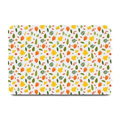 Background Pattern Flowers Leaves Autumn Fall Colorful Leaves Foliage Plate Mats by Maspions