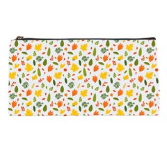 Background Pattern Flowers Leaves Autumn Fall Colorful Leaves Foliage Pencil Case