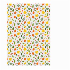 Background Pattern Flowers Leaves Autumn Fall Colorful Leaves Foliage Large Garden Flag (two Sides)