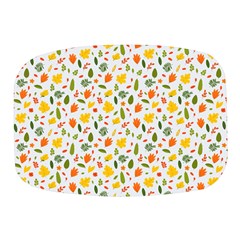 Background Pattern Flowers Leaves Autumn Fall Colorful Leaves Foliage Mini Square Pill Box by Maspions