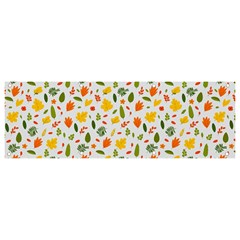 Background Pattern Flowers Leaves Autumn Fall Colorful Leaves Foliage Banner And Sign 9  X 3 