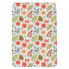 Background Pattern Flowers Design Leaves Autumn Daisy Fall Removable Flap Cover (l)