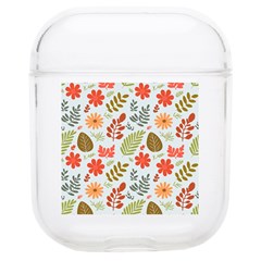 Background Pattern Flowers Design Leaves Autumn Daisy Fall Soft Tpu Airpods 1/2 Case by Maspions