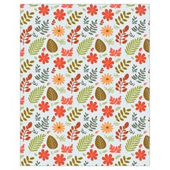 Background Pattern Flowers Design Leaves Autumn Daisy Fall Drawstring Bag (small) by Maspions