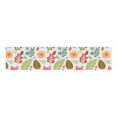 Background Pattern Flowers Design Leaves Autumn Daisy Fall Velvet Scrunchie by Maspions