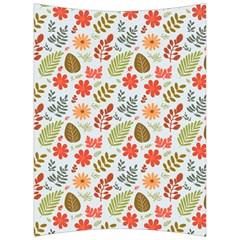 Background Pattern Flowers Design Leaves Autumn Daisy Fall Back Support Cushion