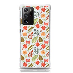 Background Pattern Flowers Design Leaves Autumn Daisy Fall Samsung Galaxy Note 20 Ultra Tpu Uv Case by Maspions