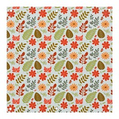 Background Pattern Flowers Design Leaves Autumn Daisy Fall Banner And Sign 3  X 3 