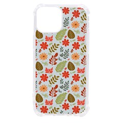 Background Pattern Flowers Design Leaves Autumn Daisy Fall Iphone 13 Mini Tpu Uv Print Case