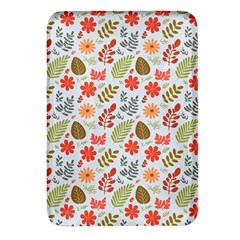 Background Pattern Flowers Design Leaves Autumn Daisy Fall Rectangular Glass Fridge Magnet (4 Pack)