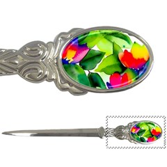 Watercolor Flowers Leaves Foliage Nature Floral Spring Letter Opener