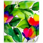 Watercolor Flowers Leaves Foliage Nature Floral Spring Canvas 8  x 10  8.15 x9.66  Canvas - 1