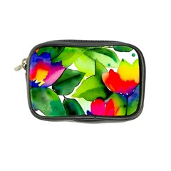 Watercolor Flowers Leaves Foliage Nature Floral Spring Coin Purse