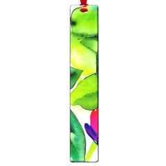 Watercolor Flowers Leaves Foliage Nature Floral Spring Large Book Marks