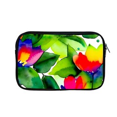 Watercolor Flowers Leaves Foliage Nature Floral Spring Apple Macbook Pro 13  Zipper Case