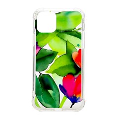 Watercolor Flowers Leaves Foliage Nature Floral Spring Iphone 11 Pro 5 8 Inch Tpu Uv Print Case